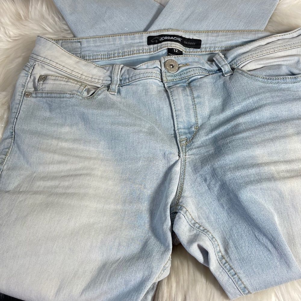 Jordache Light Enzyme Wash Vintage High Waist Jeans Sz‎ 12
